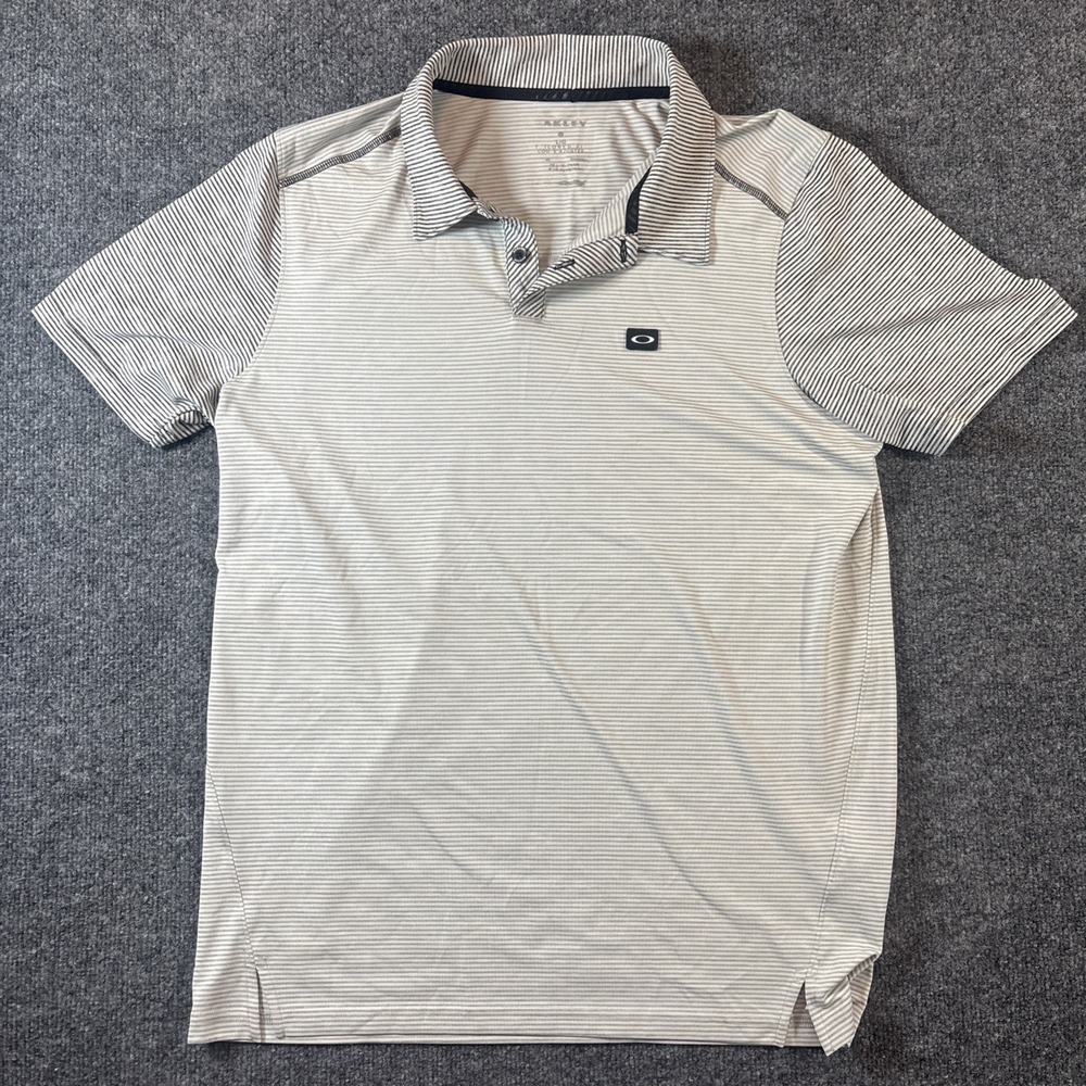 OAKLEY Tailored Fit Men's Sz L Golf Polo Shirt - EXCELLENT CONDITION
